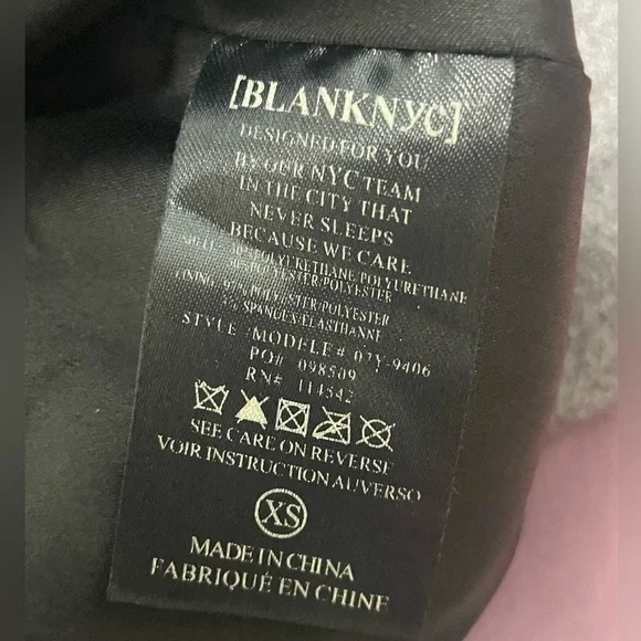 Blank NYC Power Trip Moto Vegan Leather Jacket XS - Picture 8 of 11